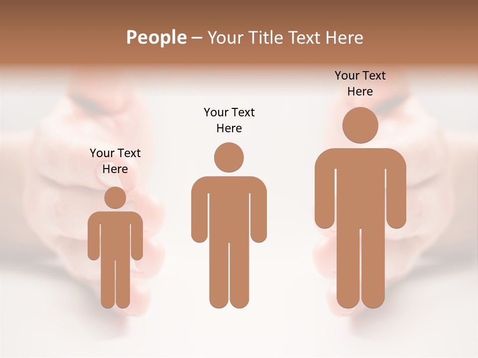 Photo Of Female Fingers On A White Background PowerPoint Template