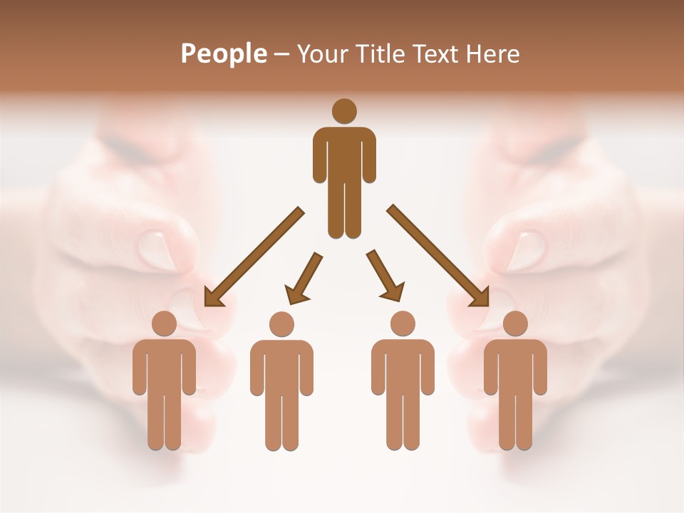 Photo Of Female Fingers On A White Background PowerPoint Template