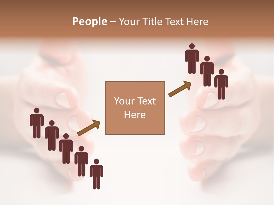 Photo Of Female Fingers On A White Background PowerPoint Template