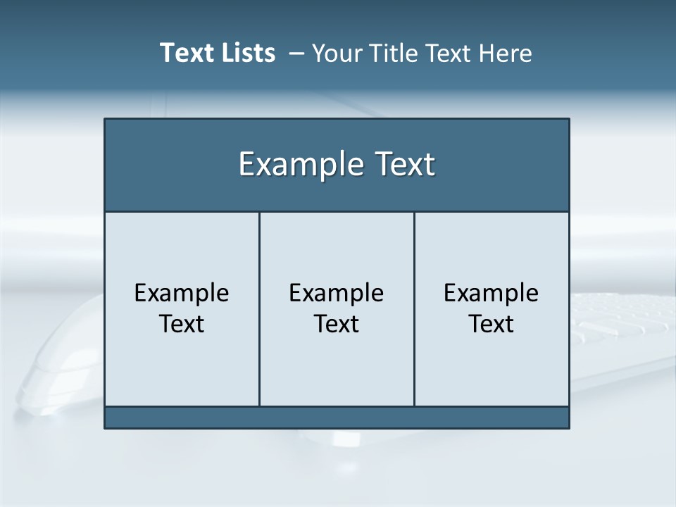 Components Of A Personal Computer: Monitor, Mouse, Keyboard, Stylized In Metallic Style PowerPoint Template