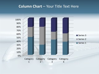 Components Of A Personal Computer: Monitor, Mouse, Keyboard, Stylized In Metallic Style PowerPoint Template