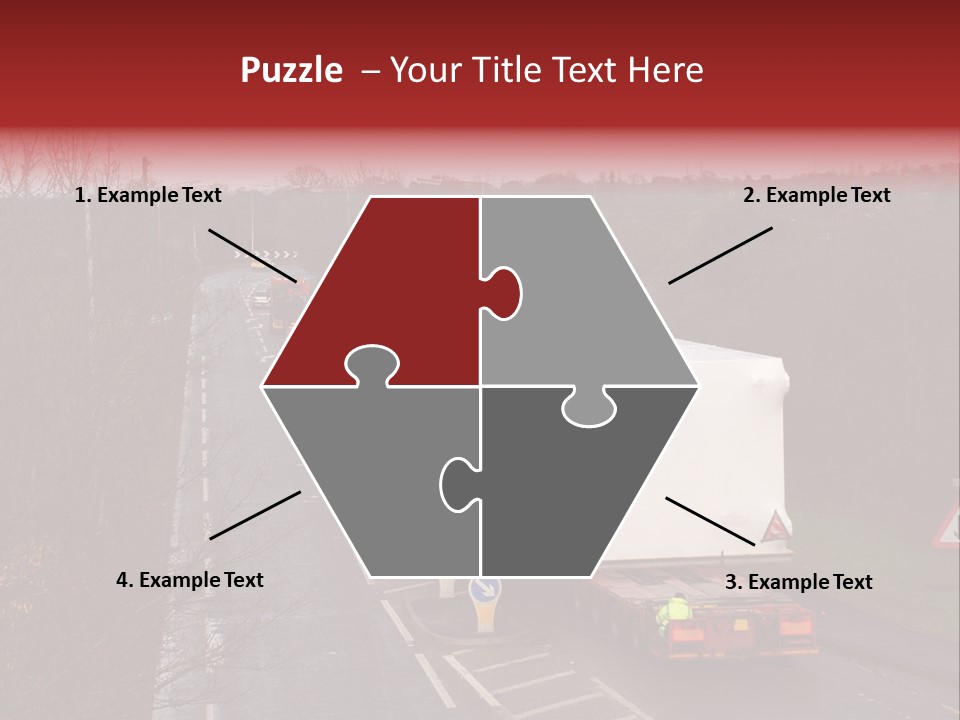 Wide Load Being Escorted On A Main Road In The Uk PowerPoint Template