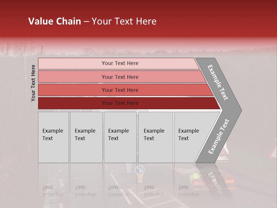 Wide Load Being Escorted On A Main Road In The Uk PowerPoint Template