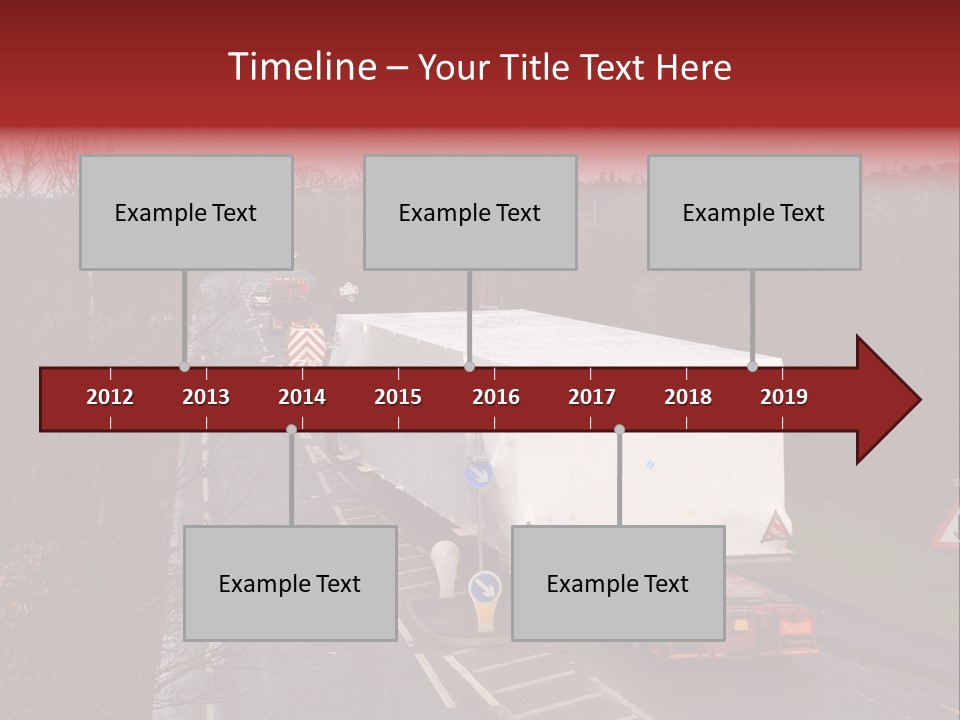 Wide Load Being Escorted On A Main Road In The Uk PowerPoint Template