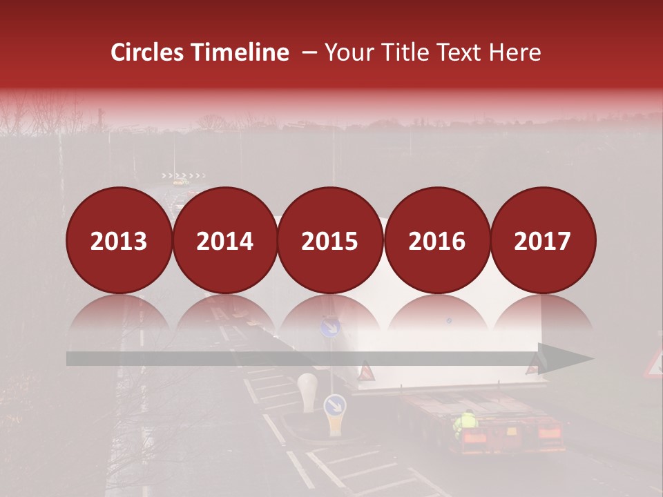 Wide Load Being Escorted On A Main Road In The Uk PowerPoint Template