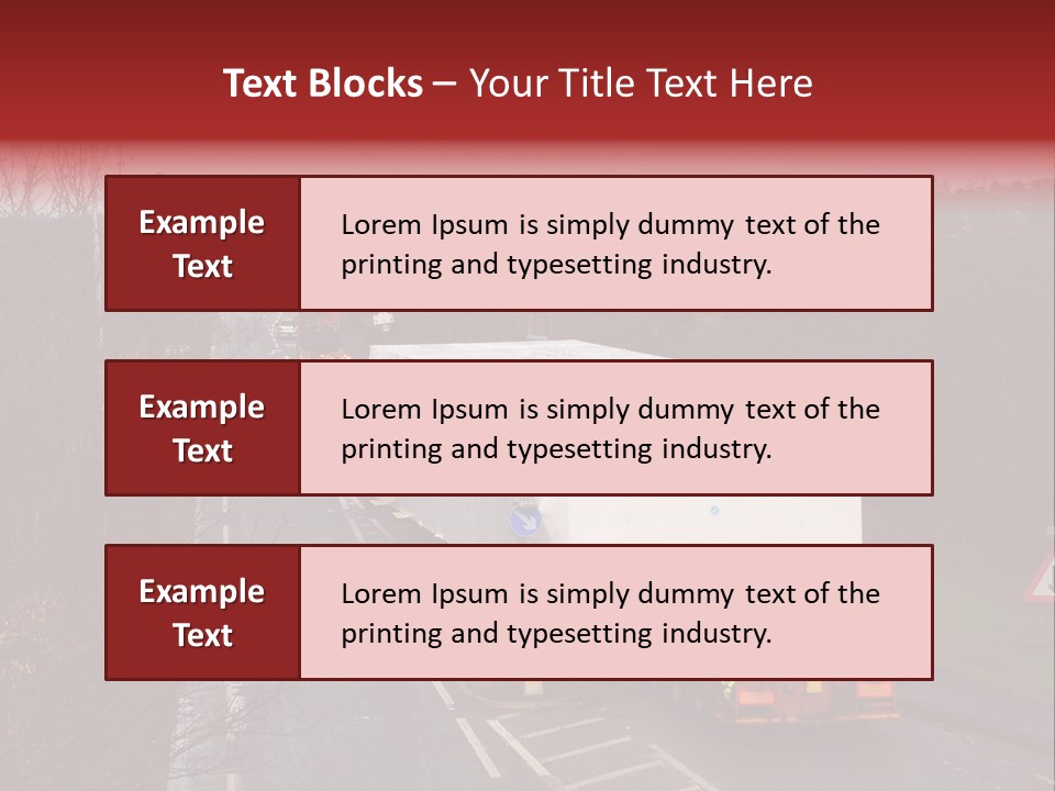 Wide Load Being Escorted On A Main Road In The Uk PowerPoint Template