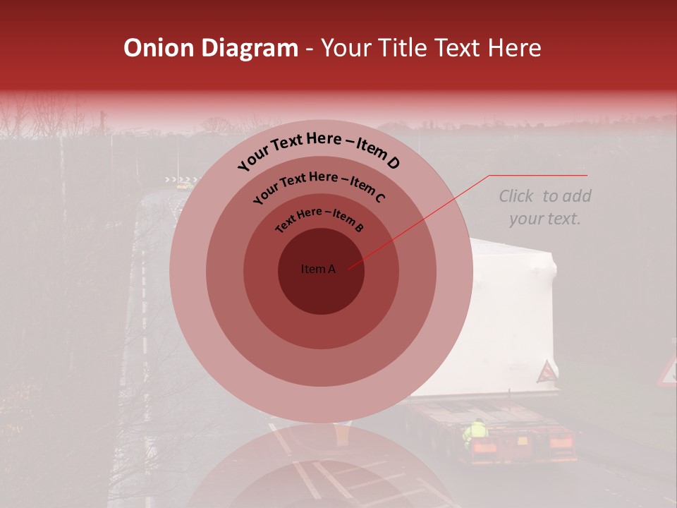 Wide Load Being Escorted On A Main Road In The Uk PowerPoint Template