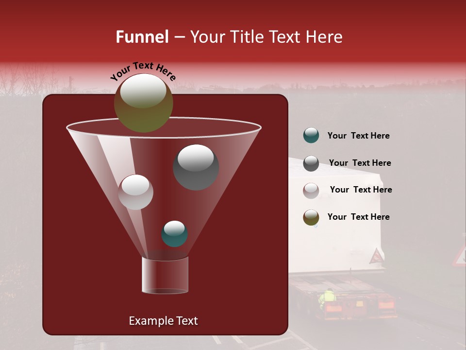 Wide Load Being Escorted On A Main Road In The Uk PowerPoint Template