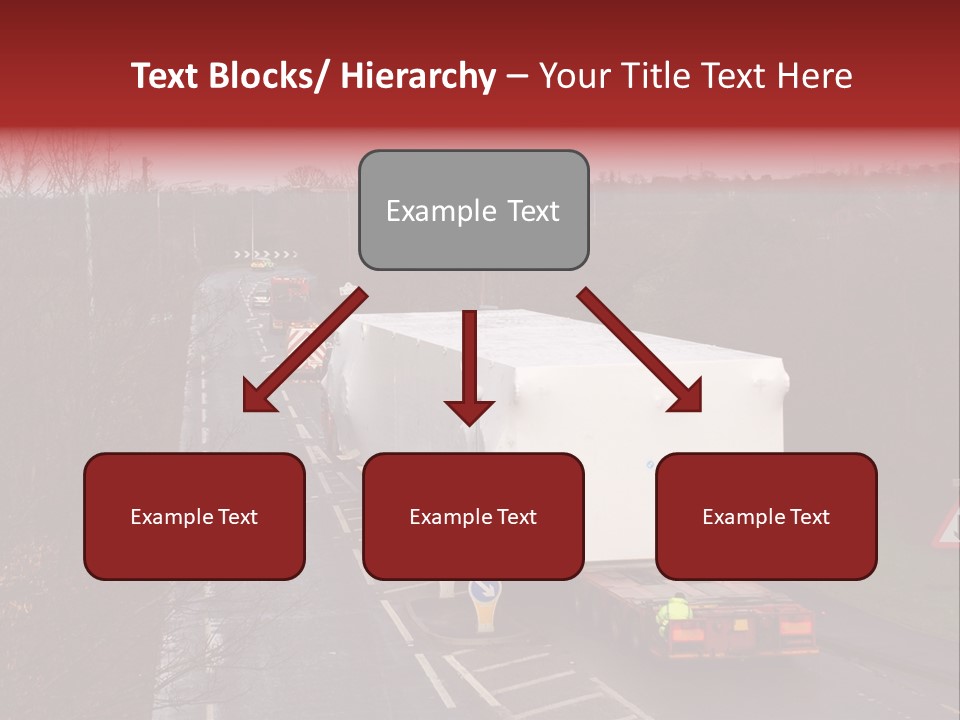 Wide Load Being Escorted On A Main Road In The Uk PowerPoint Template