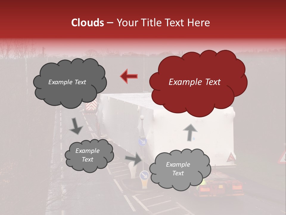 Wide Load Being Escorted On A Main Road In The Uk PowerPoint Template