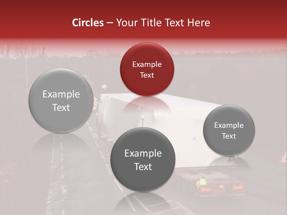 Wide Load Being Escorted On A Main Road In The Uk PowerPoint Template