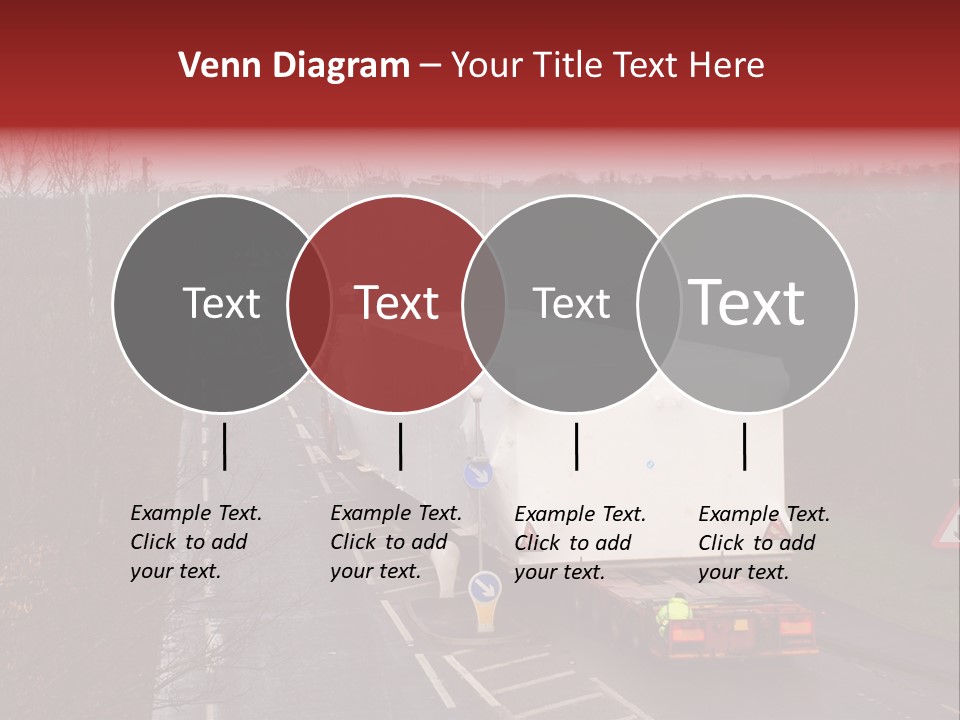 Wide Load Being Escorted On A Main Road In The Uk PowerPoint Template
