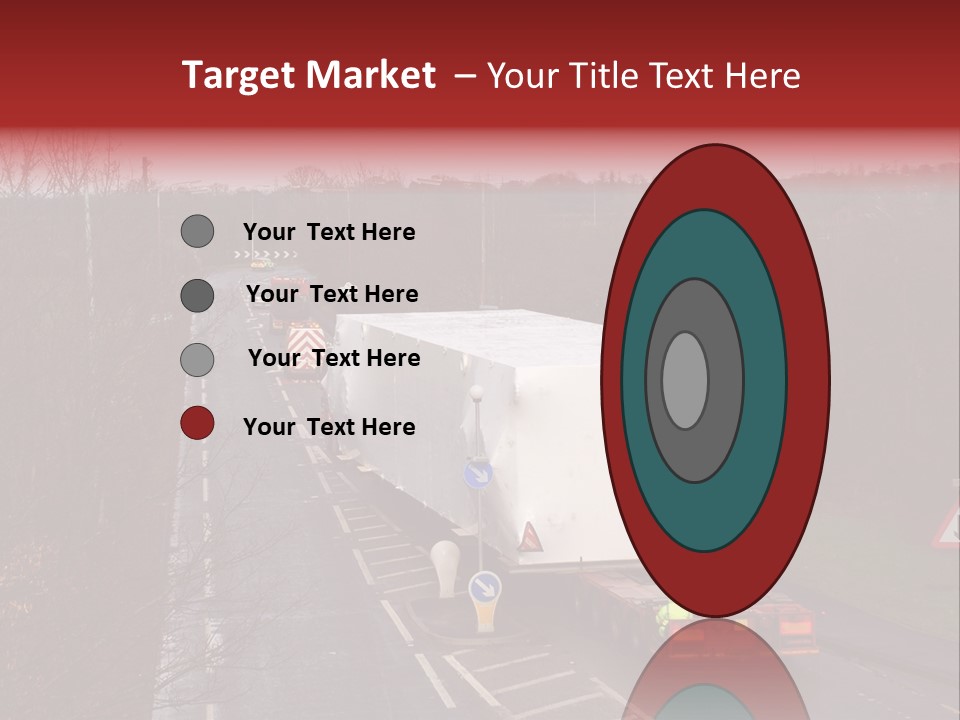 Wide Load Being Escorted On A Main Road In The Uk PowerPoint Template
