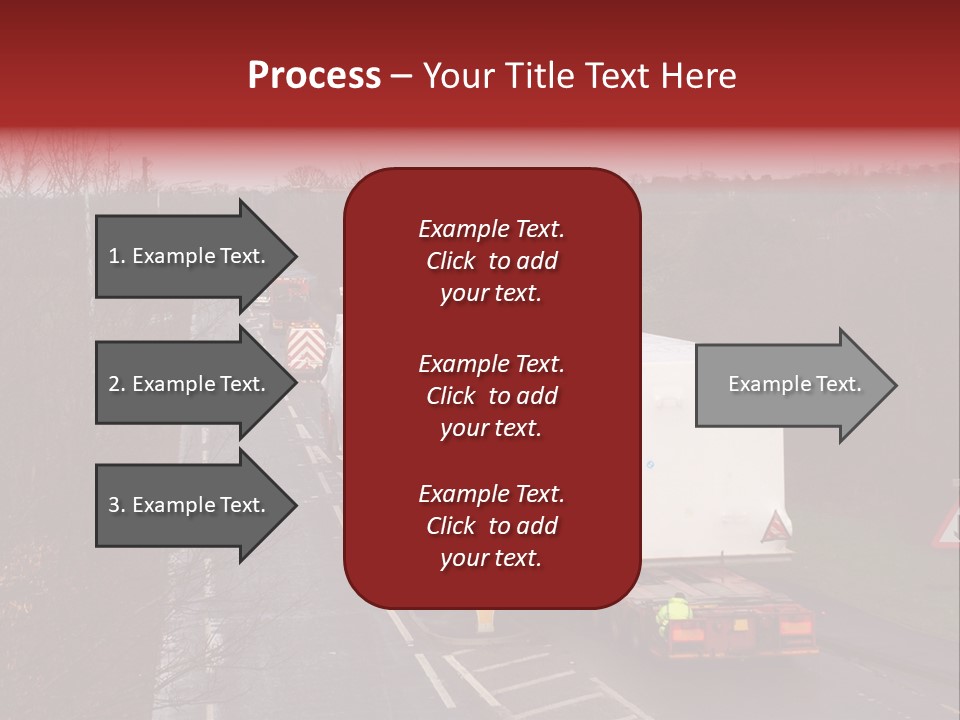 Wide Load Being Escorted On A Main Road In The Uk PowerPoint Template