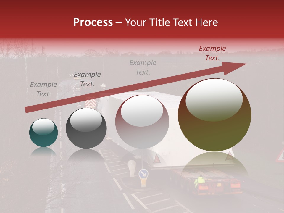 Wide Load Being Escorted On A Main Road In The Uk PowerPoint Template