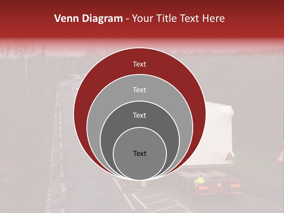 Wide Load Being Escorted On A Main Road In The Uk PowerPoint Template