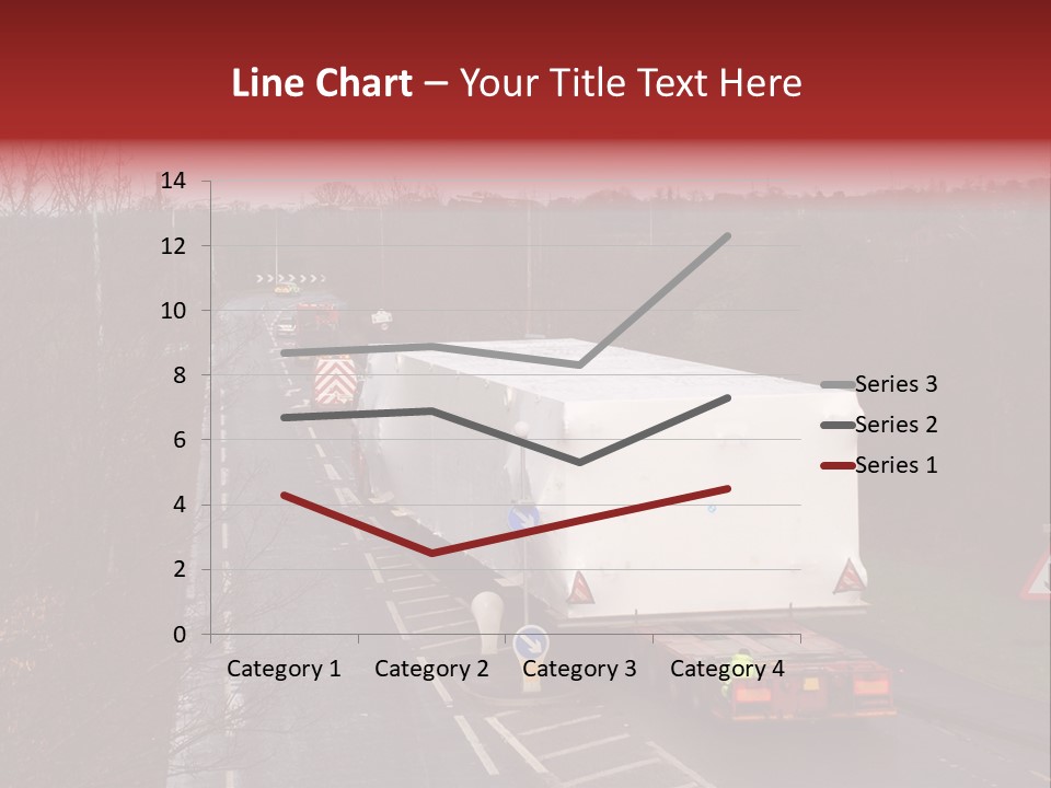 Wide Load Being Escorted On A Main Road In The Uk PowerPoint Template