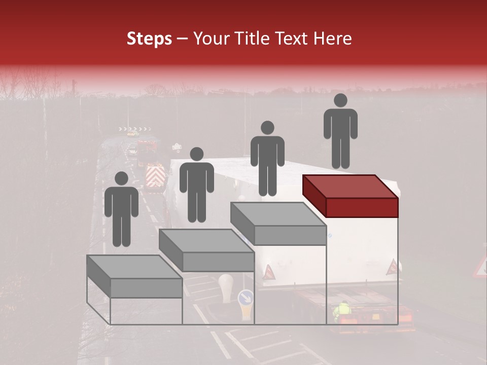 Wide Load Being Escorted On A Main Road In The Uk PowerPoint Template