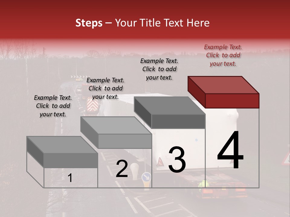 Wide Load Being Escorted On A Main Road In The Uk PowerPoint Template