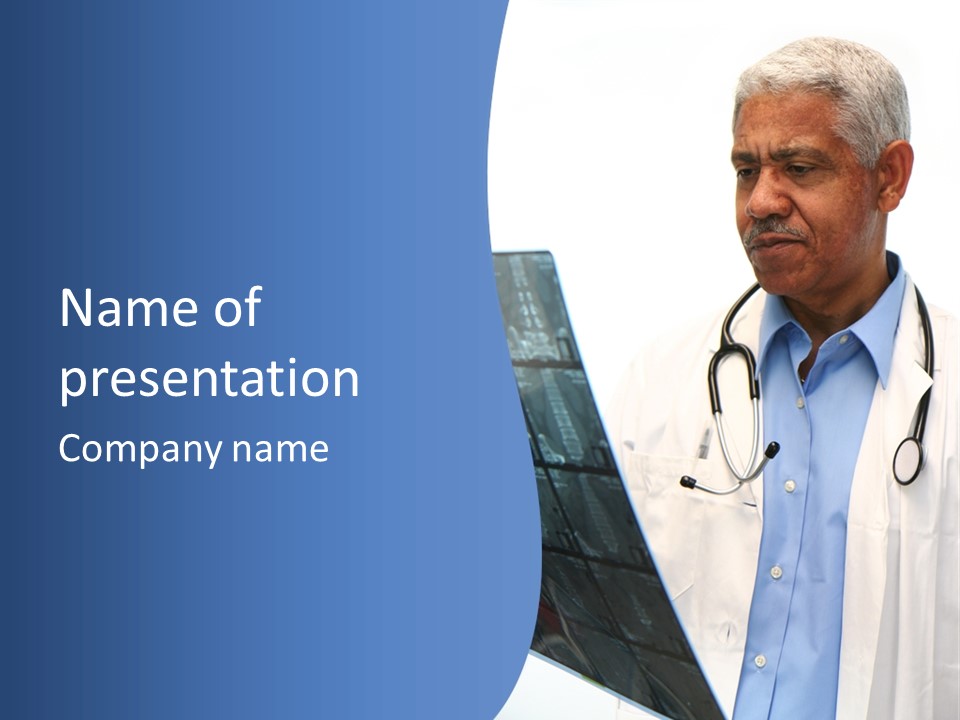 Minority Doctor Set On White Background PowerPoint Template