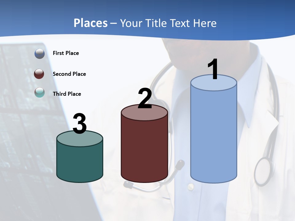 Minority Doctor Set On White Background PowerPoint Template