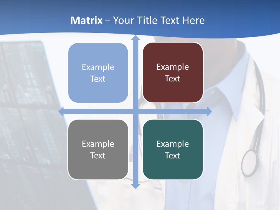 Minority Doctor Set On White Background PowerPoint Template