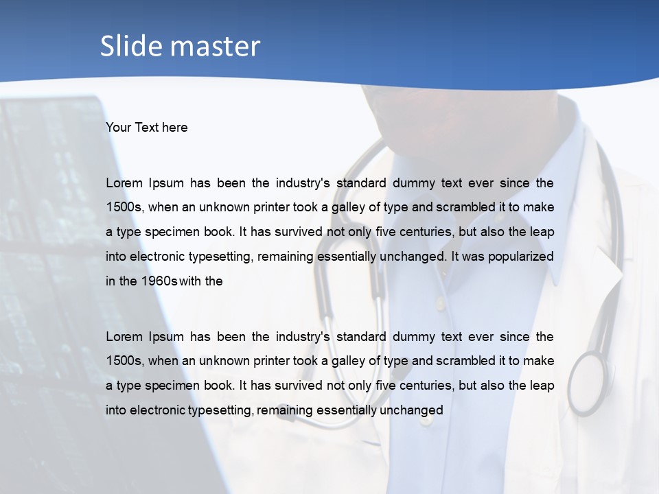 Minority Doctor Set On White Background PowerPoint Template