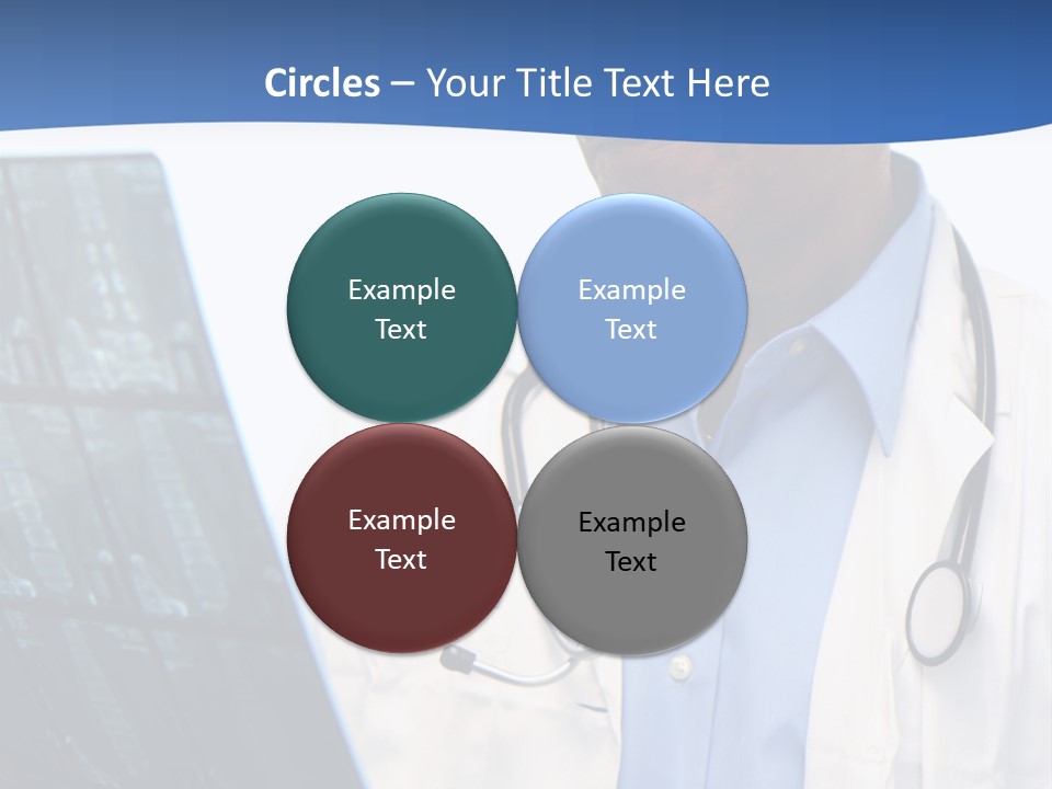 Minority Doctor Set On White Background PowerPoint Template