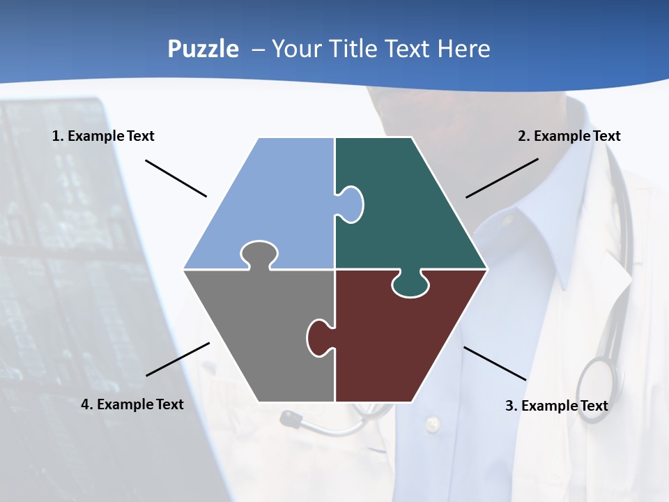 Minority Doctor Set On White Background PowerPoint Template