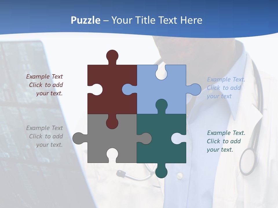 Minority Doctor Set On White Background PowerPoint Template