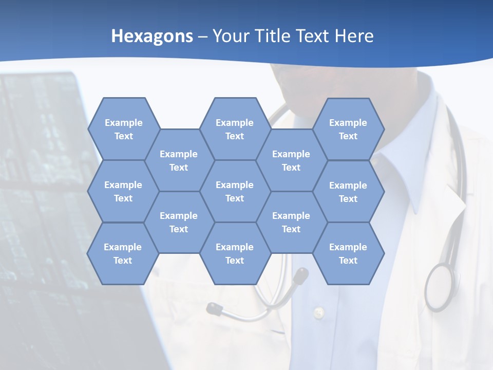 Minority Doctor Set On White Background PowerPoint Template