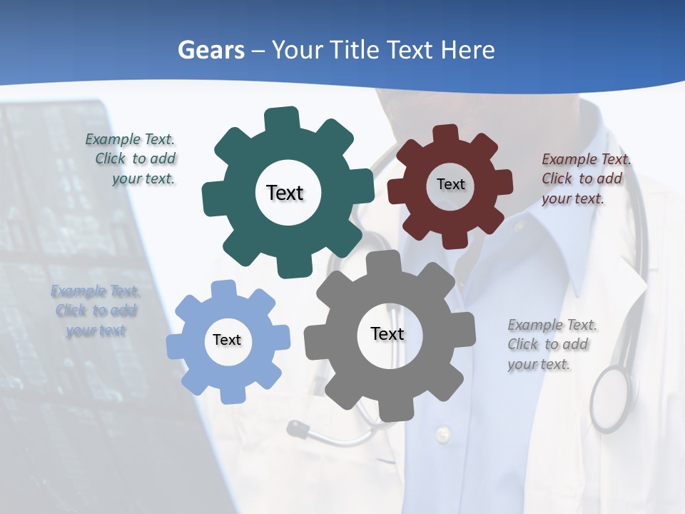 Minority Doctor Set On White Background PowerPoint Template