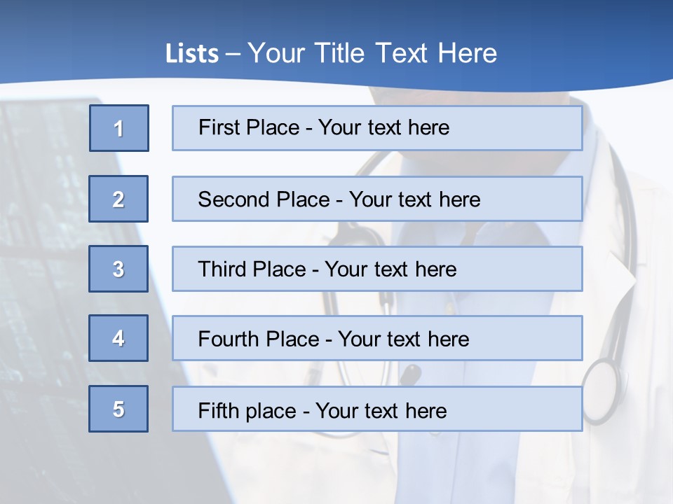 Minority Doctor Set On White Background PowerPoint Template