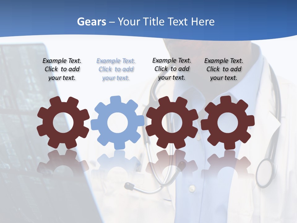 Minority Doctor Set On White Background PowerPoint Template