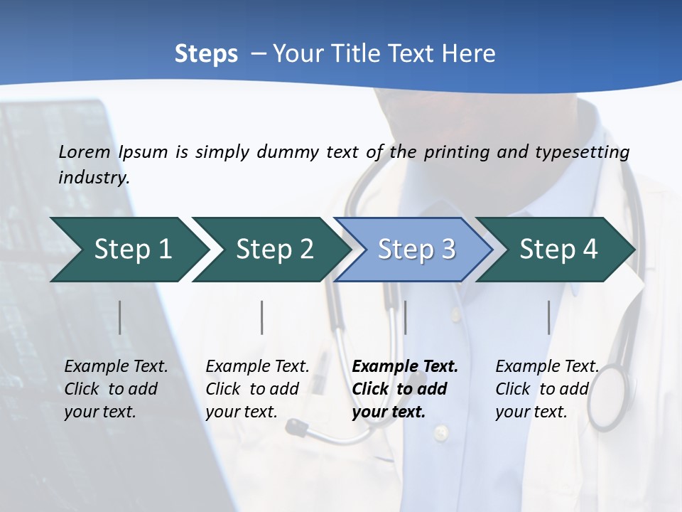 Minority Doctor Set On White Background PowerPoint Template