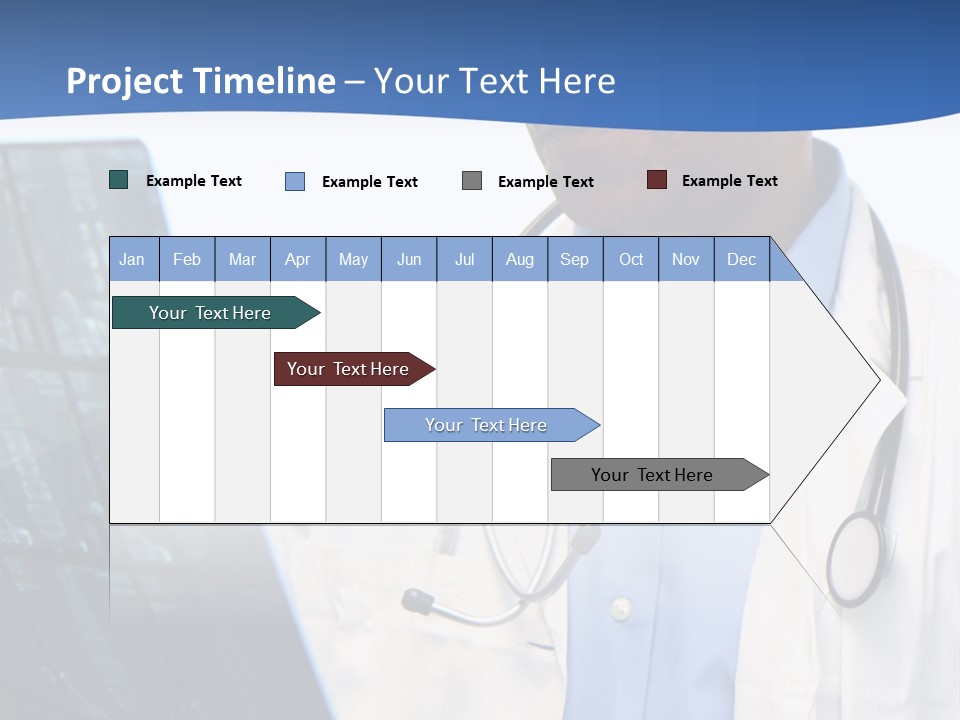 Minority Doctor Set On White Background PowerPoint Template