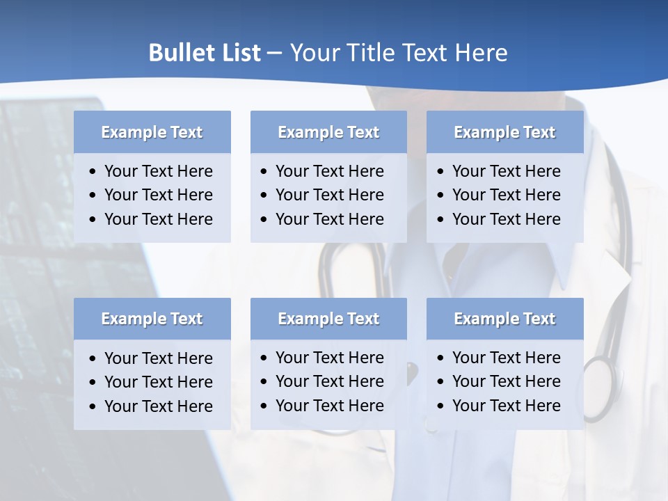 Minority Doctor Set On White Background PowerPoint Template