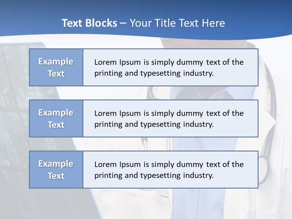 Minority Doctor Set On White Background PowerPoint Template