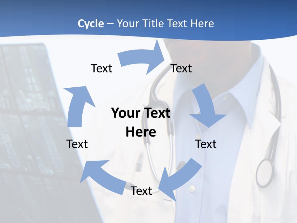 Minority Doctor Set On White Background PowerPoint Template