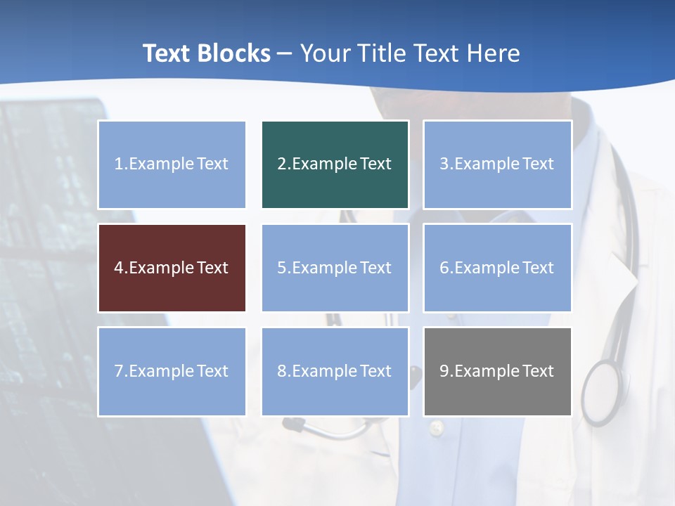 Minority Doctor Set On White Background PowerPoint Template