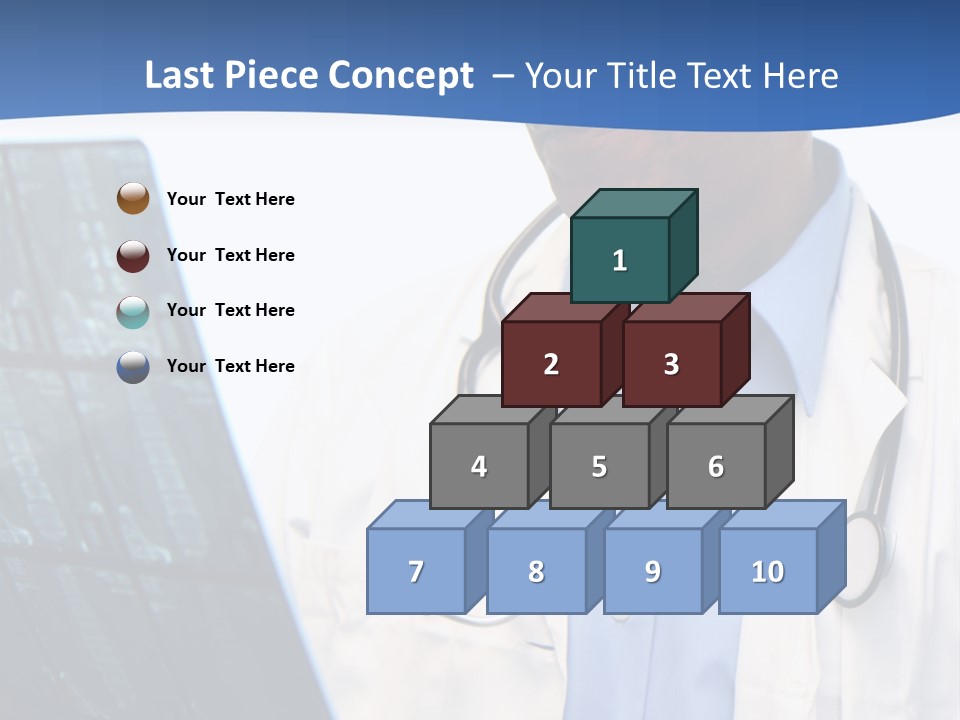 Minority Doctor Set On White Background PowerPoint Template