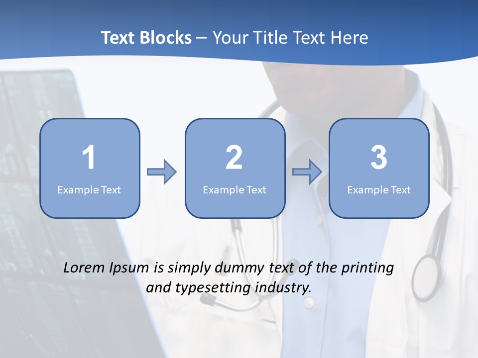 Minority Doctor Set On White Background PowerPoint Template