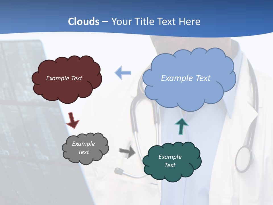 Minority Doctor Set On White Background PowerPoint Template