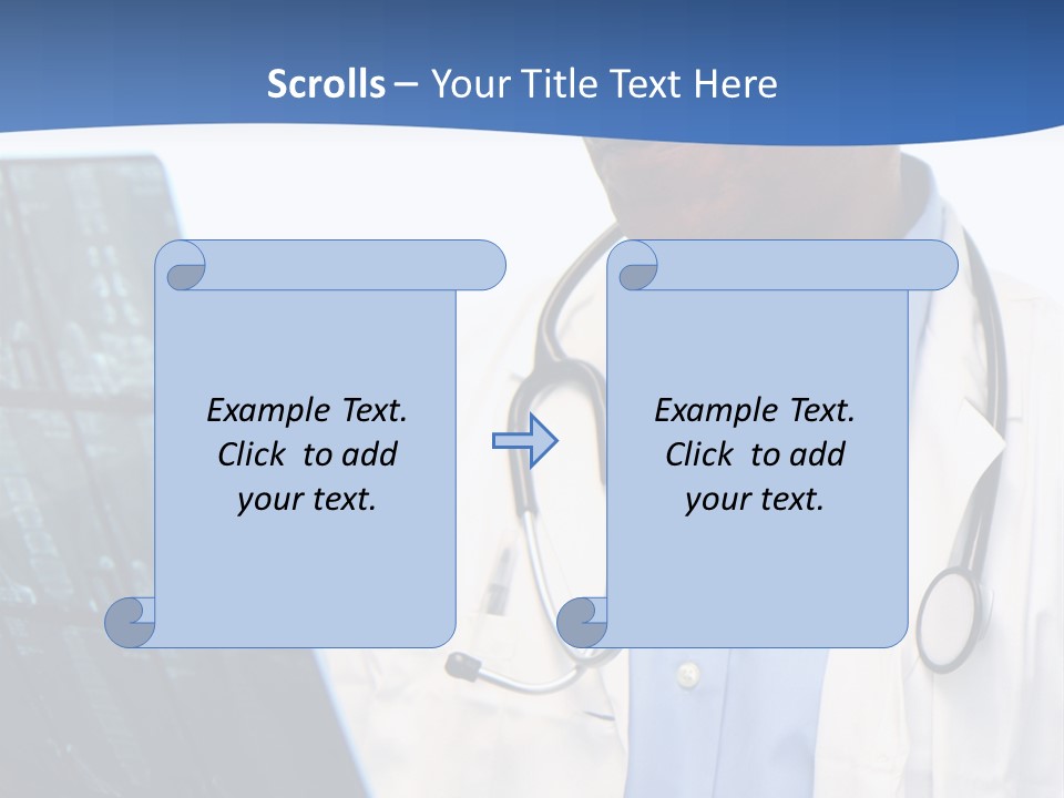 Minority Doctor Set On White Background PowerPoint Template