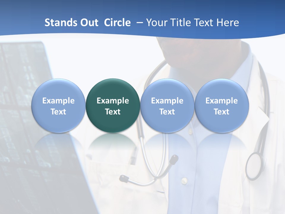 Minority Doctor Set On White Background PowerPoint Template