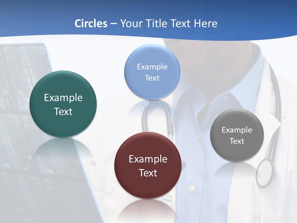 Minority Doctor Set On White Background PowerPoint Template