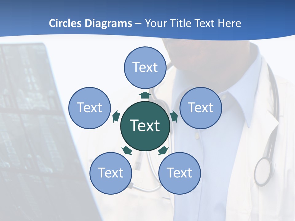 Minority Doctor Set On White Background PowerPoint Template