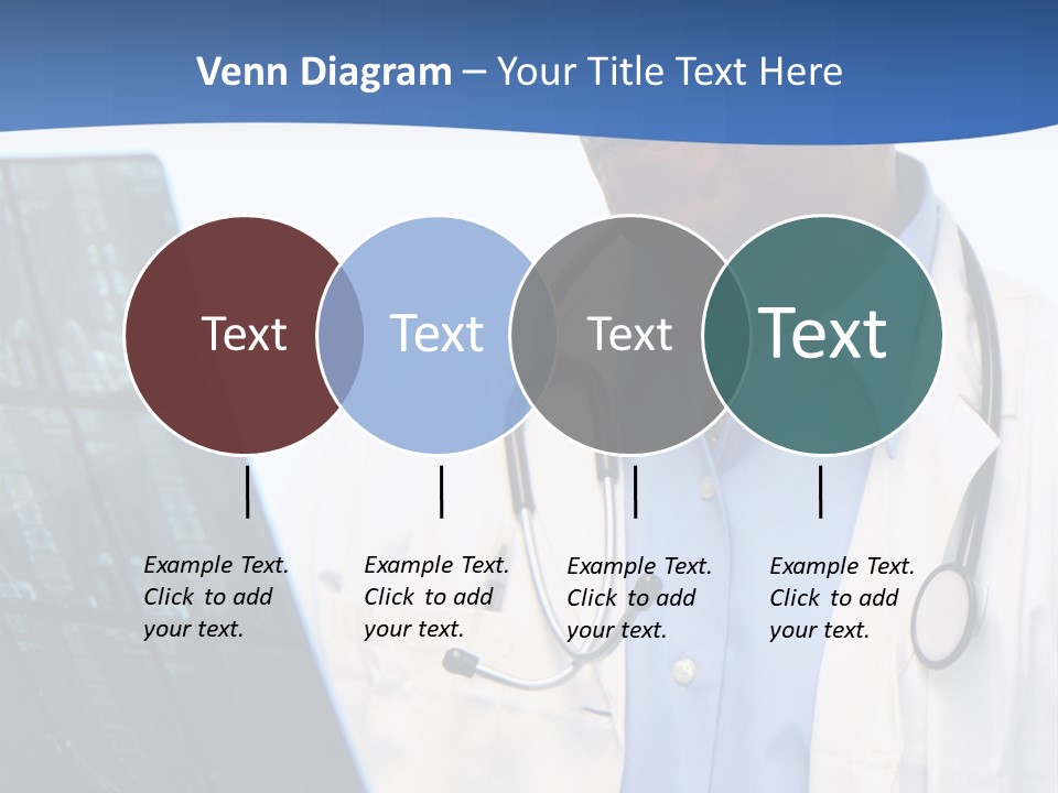 Minority Doctor Set On White Background PowerPoint Template