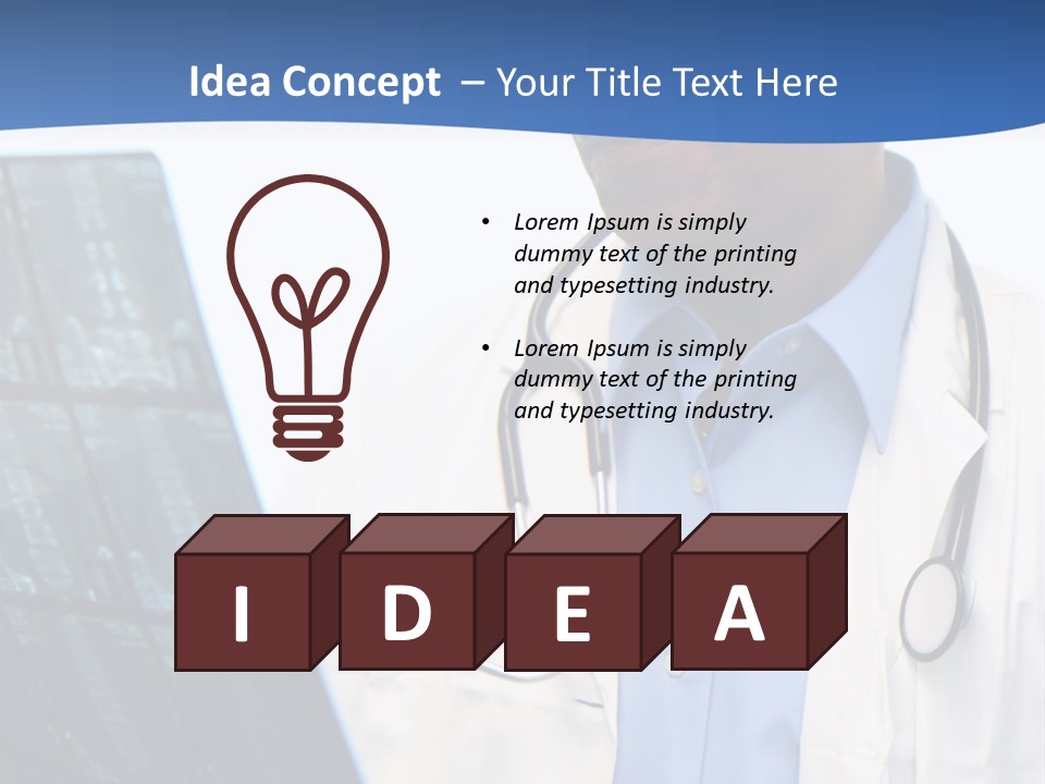 Minority Doctor Set On White Background PowerPoint Template