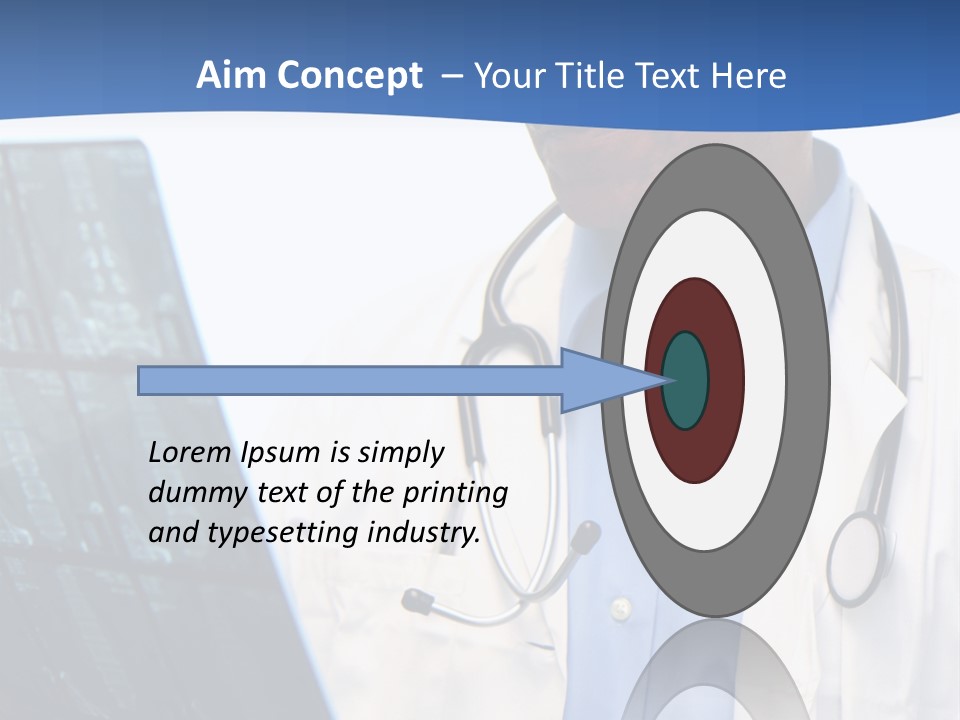 Minority Doctor Set On White Background PowerPoint Template